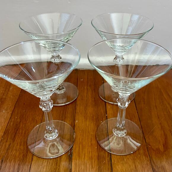 Vintage Libbey Stardust Martini Glasses Set of 4 – 6.5 oz - Picture 4 of 11